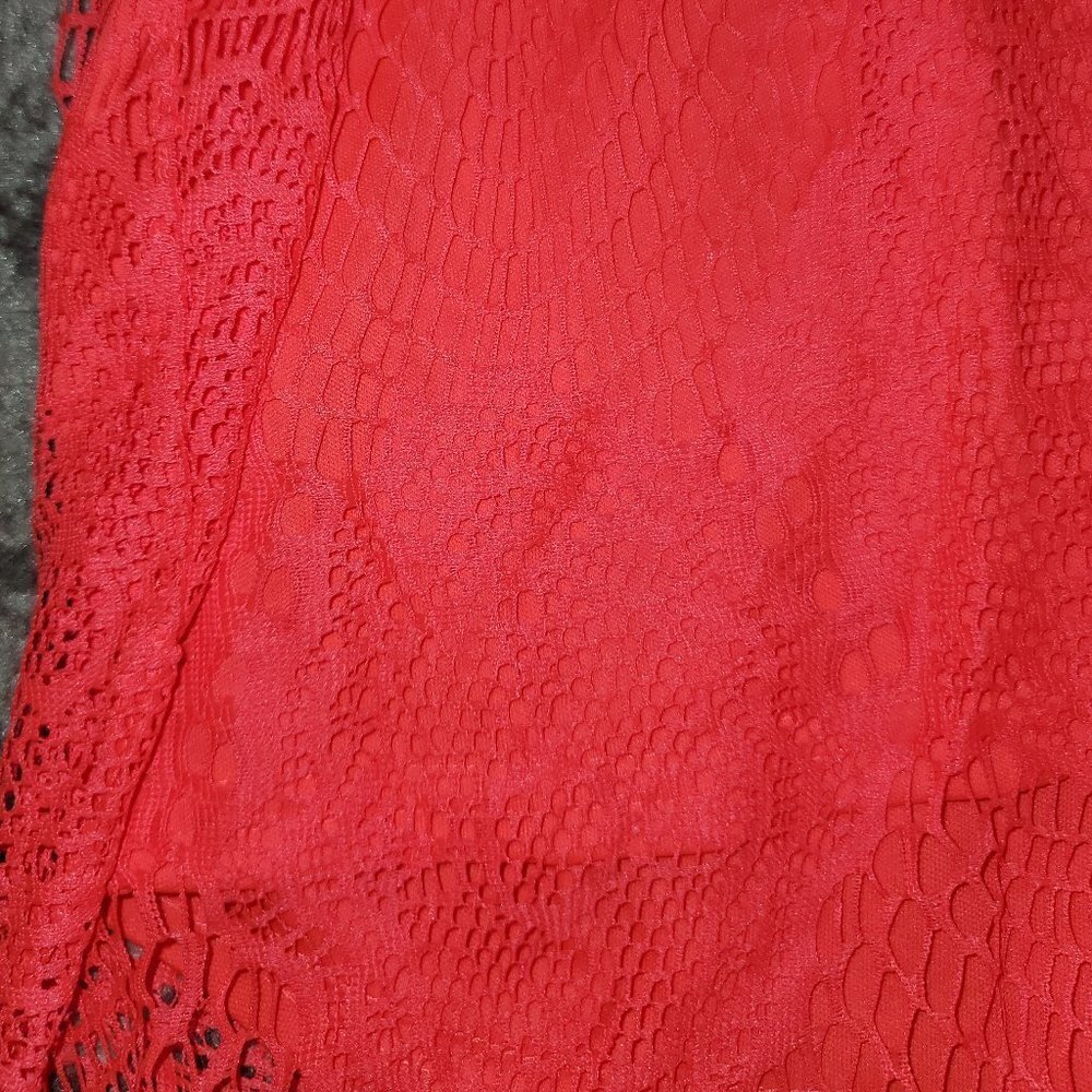 STRETCH LACE PENCIL SKIRT || sz1 EUC - Picture 9 of 14